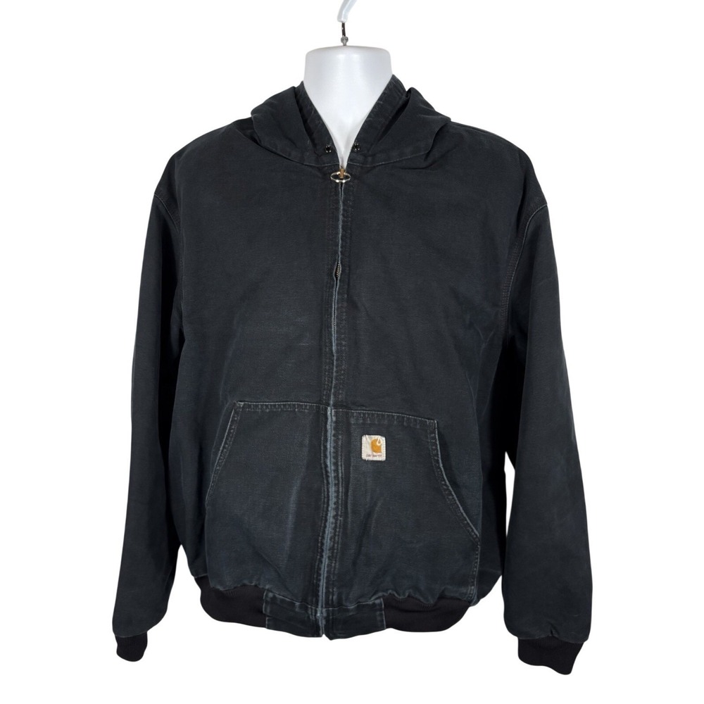 Carhartt Men's Jacket Duck Canvas J131 Size 2XL Navy VTG‎ Made In USA - 779